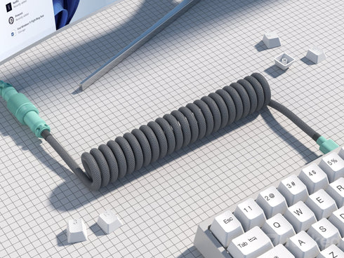 Coiled Keyboard Cable | 5-Pin Aviator Connector - Ranked