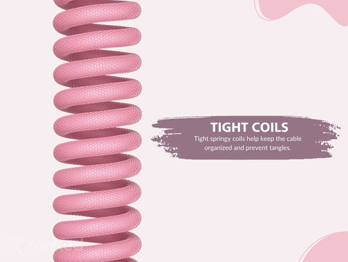 Coiled Keyboard Cable | 5-Pin Aviator Connector - Ranked