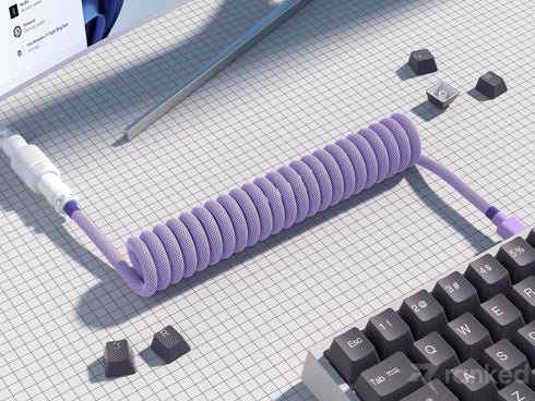 Coiled Keyboard Cable | 5-Pin Aviator Connector - Ranked