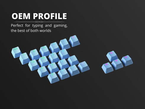 Rubberized TPR Keycaps - 23 Keys - Ranked