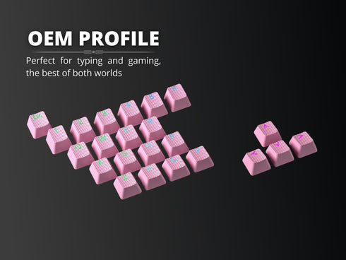 Rubberized TPR Keycaps - 23 Keys - Ranked