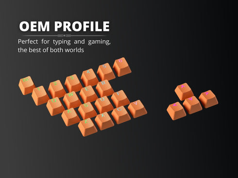Rubberized TPR Keycaps - 23 Keys - Ranked